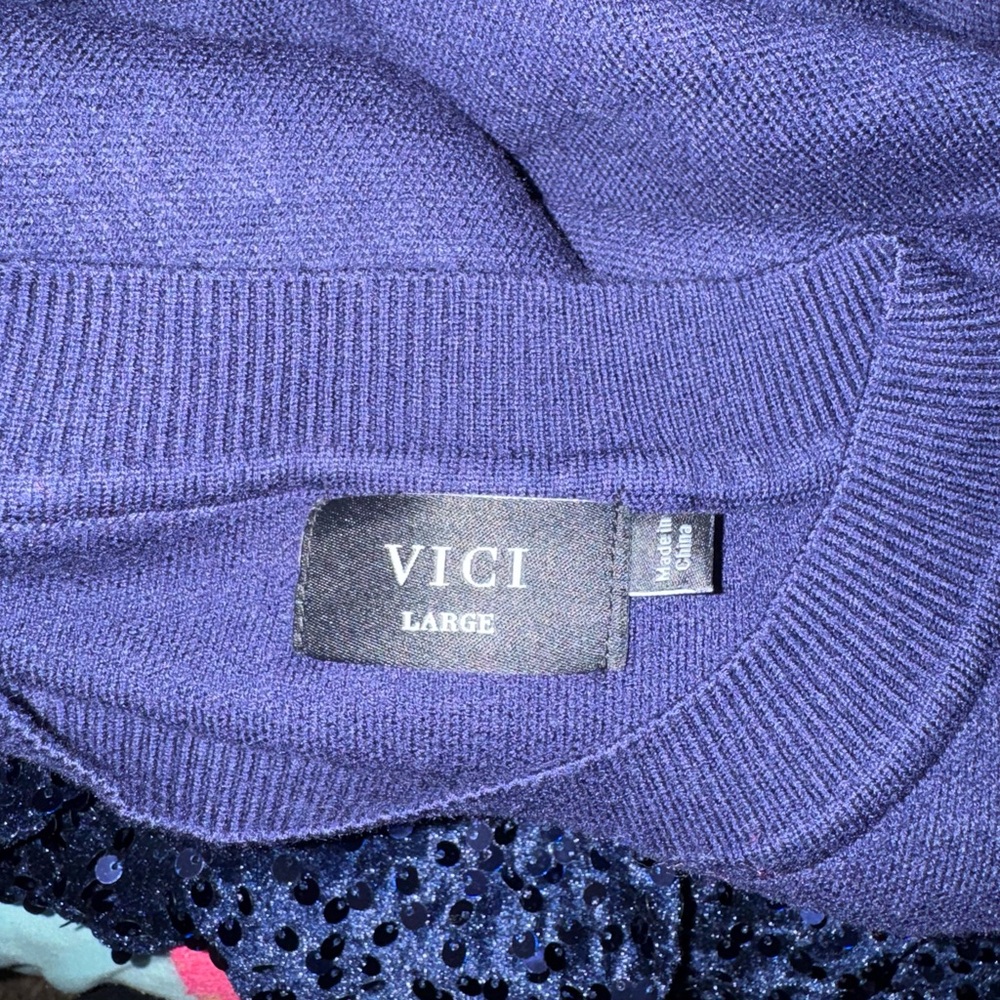 NWOT Sequin Sweater - Picture 2 of 8
